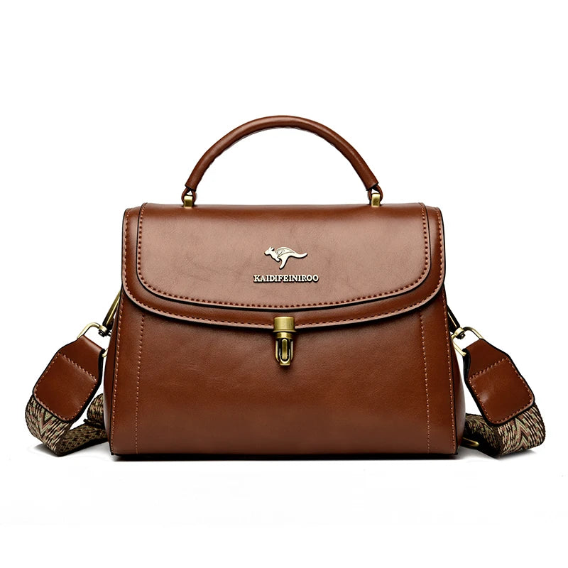 Designer Leather Shoulder Bag